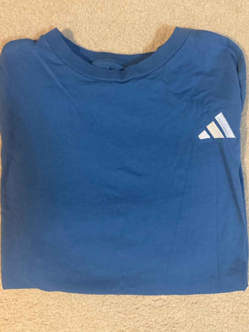 adidas Kids Blue Logo Tee